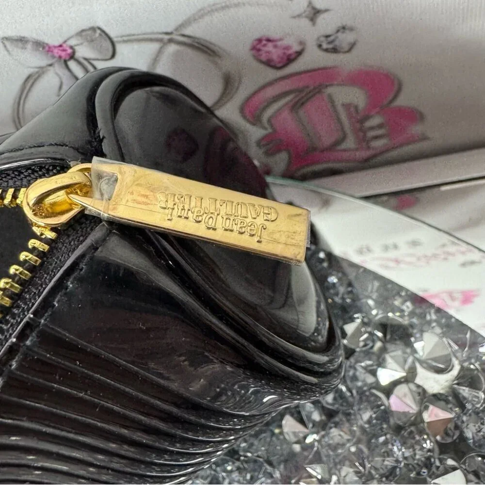 Jean Paul Gaultier bag barrel tootsie new with plastic zipper gold cylinder luxe